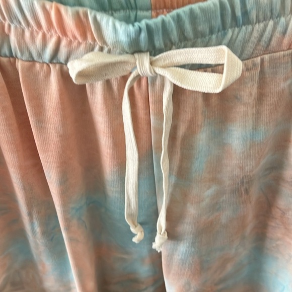 Hey Samy NWT Women’s Mint Green And Orange Sherbet Joggers Size Large - Picture 3 of 9